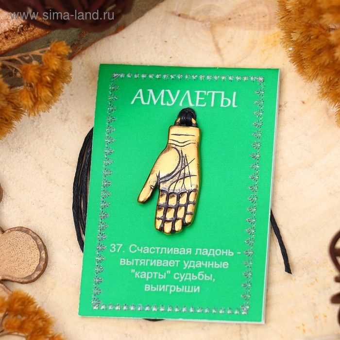 

Амулет "Счастливая ладонь Фатимы" (вселяет веру в счастливый исход любой сложной ситуации), 68 см