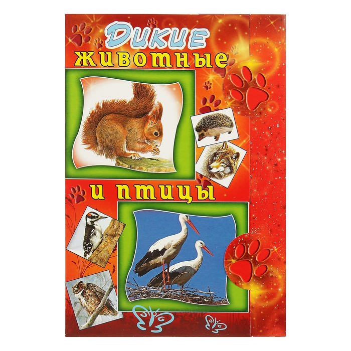Набор карточек "Дикие животные и птицы", А5