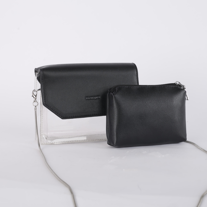 Сумка жен Эмми, 18*5*14, отд на магните, с кошельком, длин цепь, черный