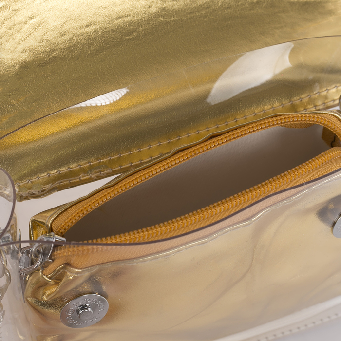 Сумка жен Эмми, 18*5*14, отд на магните, с кошельком, длин цепь, золотой