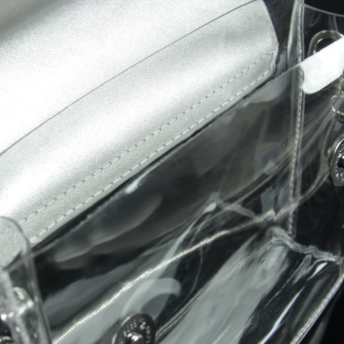 Сумка жен Эмми, 18*5*14, отд на магните, с кошельком, длин цепь, серебро