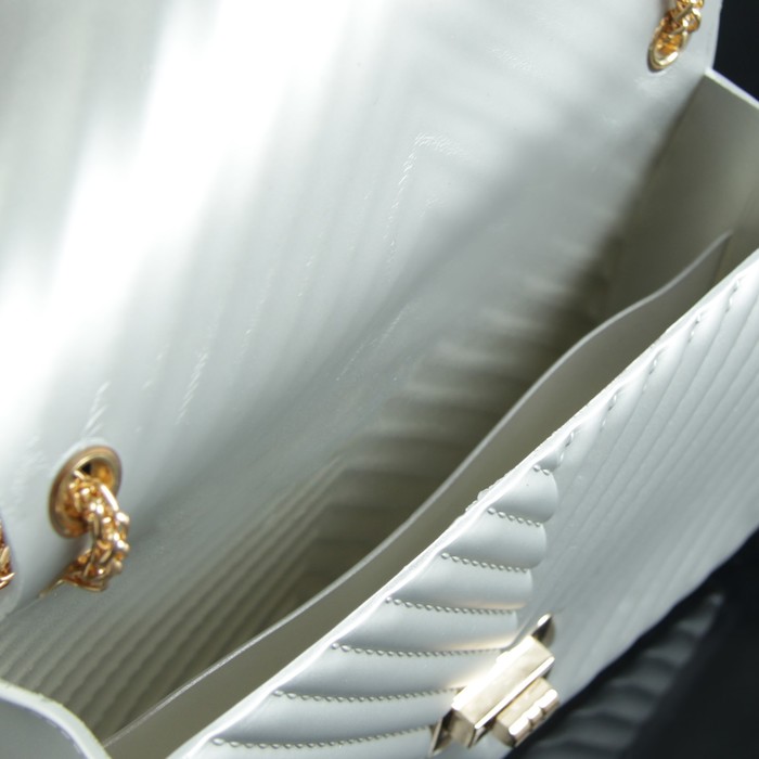 Сумка жен Эмили, 22*6,5*13, 2 отд на замке, длин цепь, серый