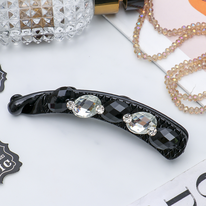 Банан для волос "Гламур" 10,5 см стразы