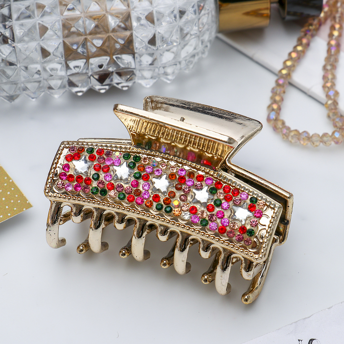 Краб для волос &quot;Скерцо&quot; 6 см звёзды