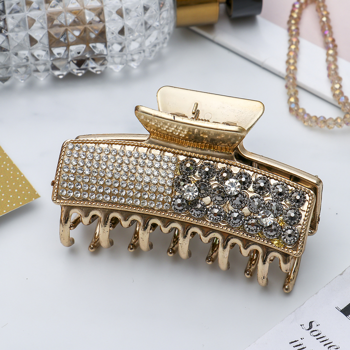 Краб для волос &quot;Дуэт&quot; 8 см стразы