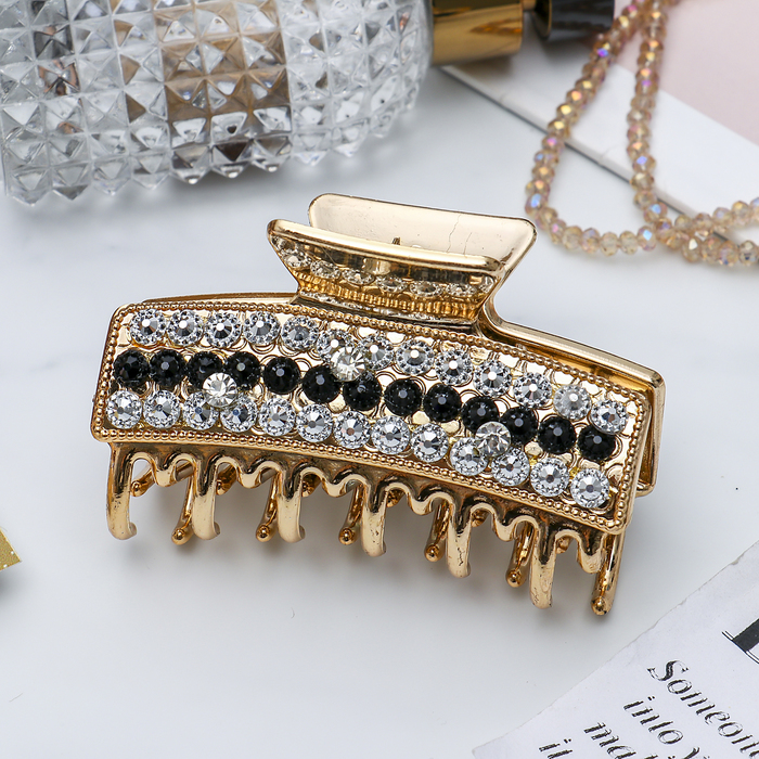 Краб для волос &quot;Манифик&quot; 8 см стразы линии