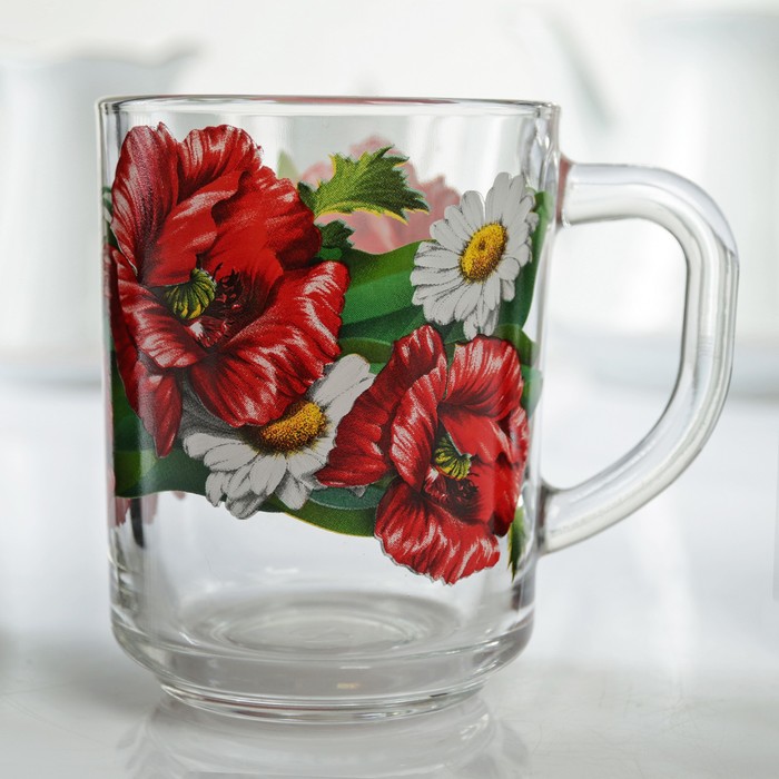 Кружка "Цветочный винтаж" 250 мл МИКС