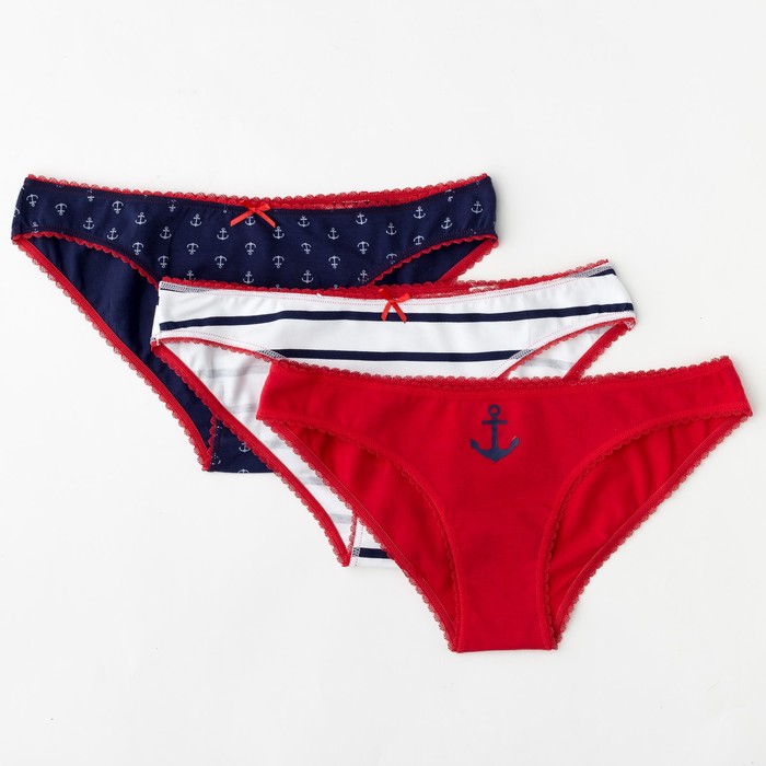 Набор женских трусов слипы (3 шт) IMD83331775 Marine, р-р 42 (2)