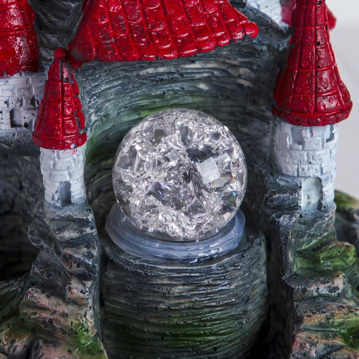 Фонтан "Замок рыцарей" 14х20х25 см (с подсветкой) мод.026