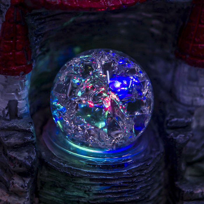 Фонтан "Замок рыцарей" 14х20х25 см (с подсветкой) мод.026