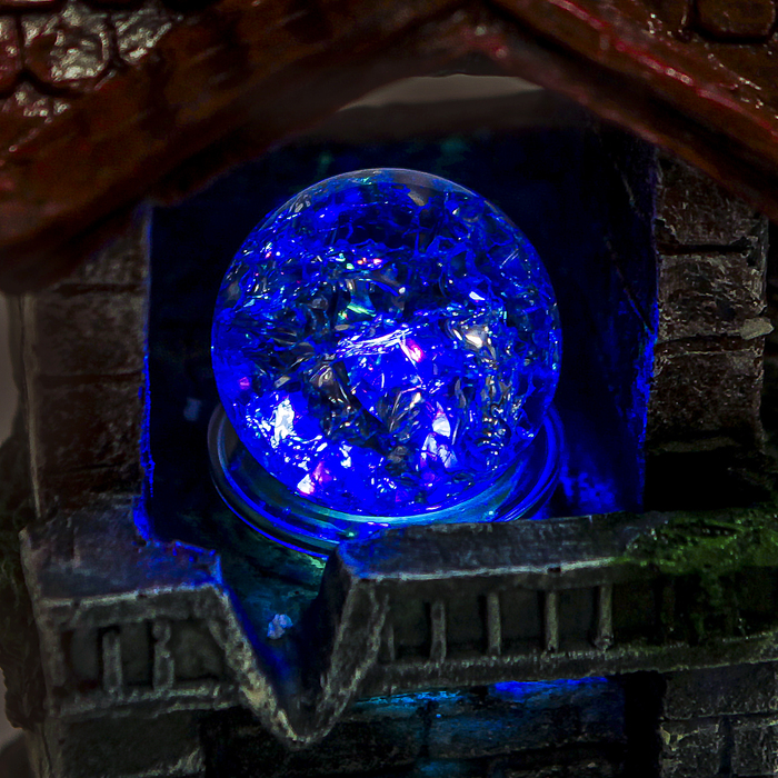 Фонтан "Маленький городок" 15х19х25 см (с подсветкой) мод.028