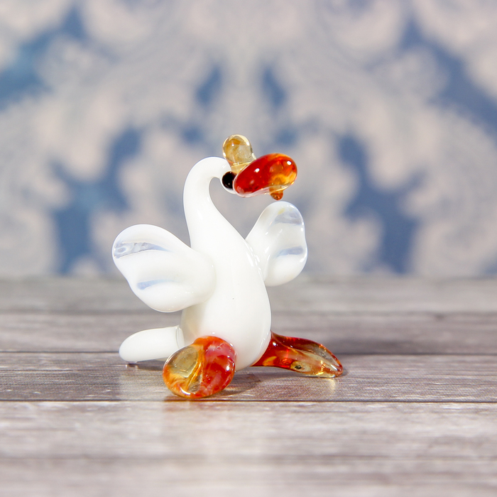 Сувенир стекло микро "Гусёнок"