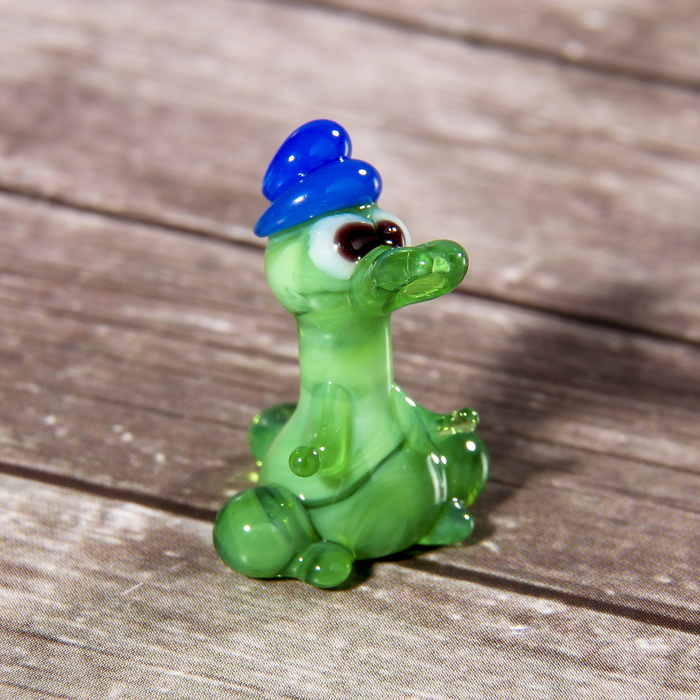 Сувенир стекло микро "Крокодил" МИКС 2х1,5 см