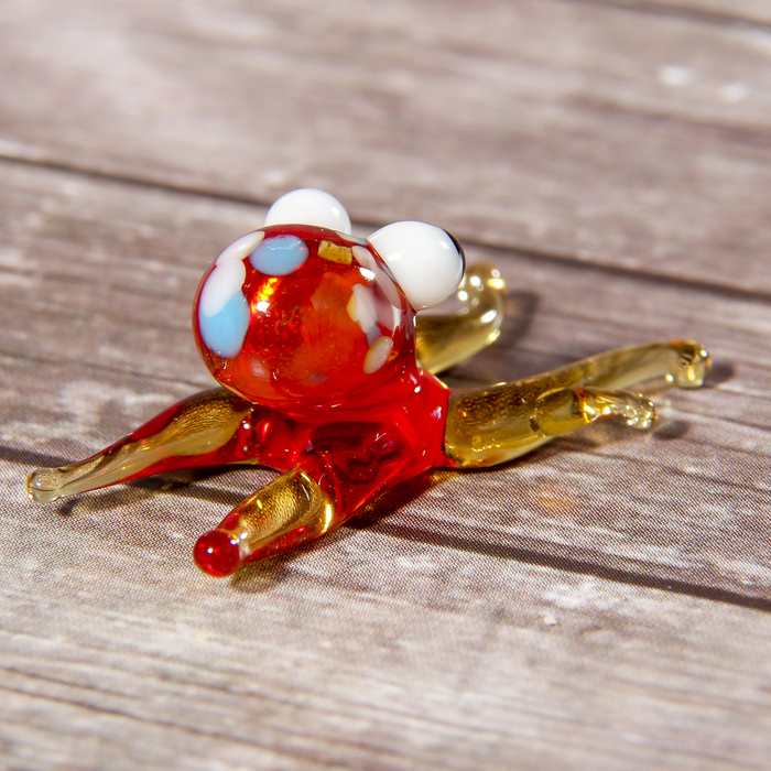 Сувенир стекло микро "Осьминог" МИКС 2,5х1,5 см