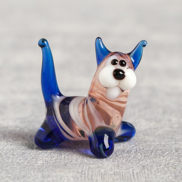 Сувенир стекло средняя фигурка "Кот"  МИКС 5х4 см