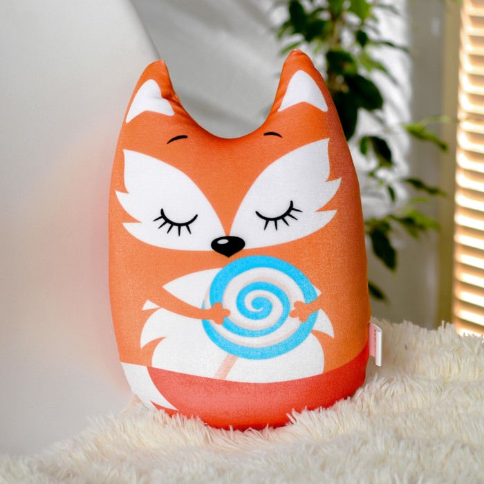 Мягкая игрушка-антистресс "Лиса с леденцом"