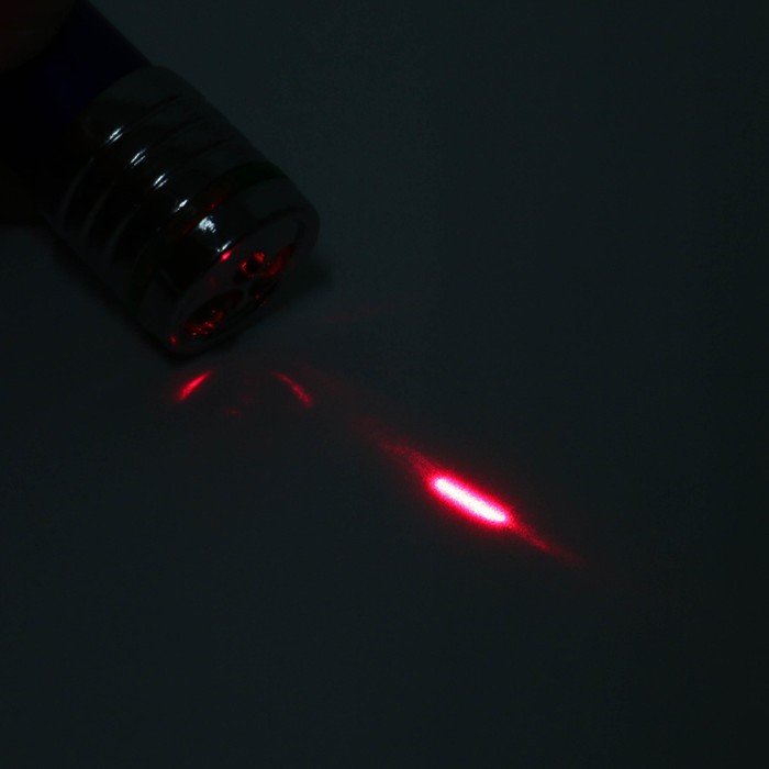 фонарик 1 диод,фонарик, с карабином, 3 бат, металл, микс 1,5*1,5*9