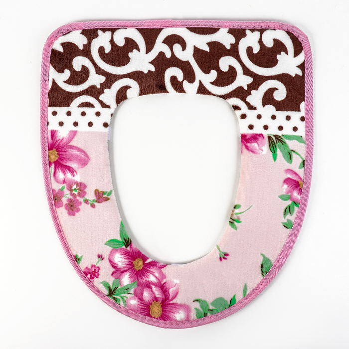 Чехол на сиденье для унитаза на липучке "День ночь" цвет МИКС