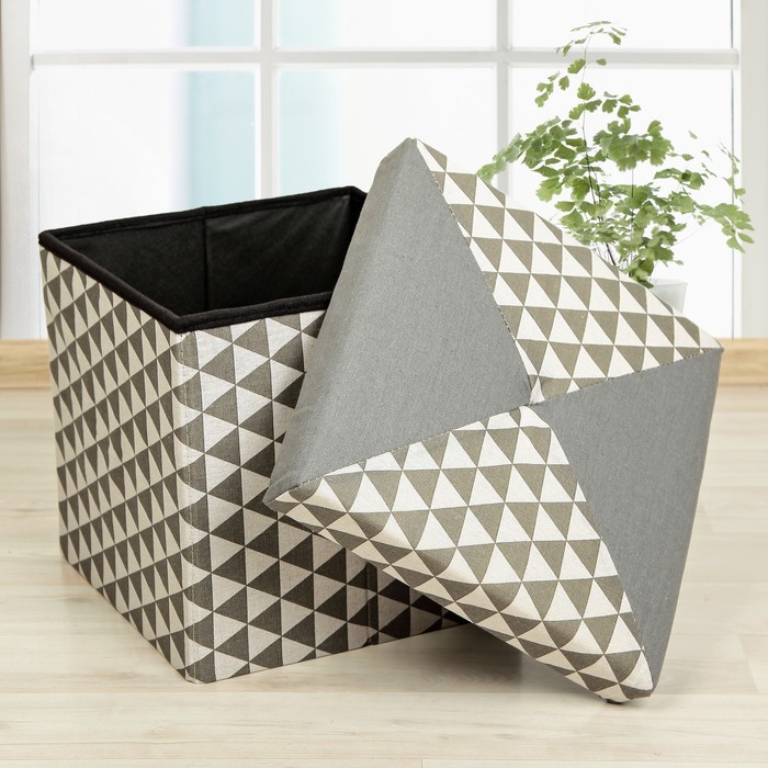 Пуф складной 30х30х30 см "Зигзаг"