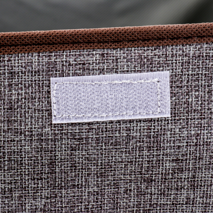 Короб для хранения с двойной крышкой 45х30х21 см "Песок", цвет серый