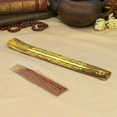 Ароманабор "Индия" 10 палочек и подставка Амбер