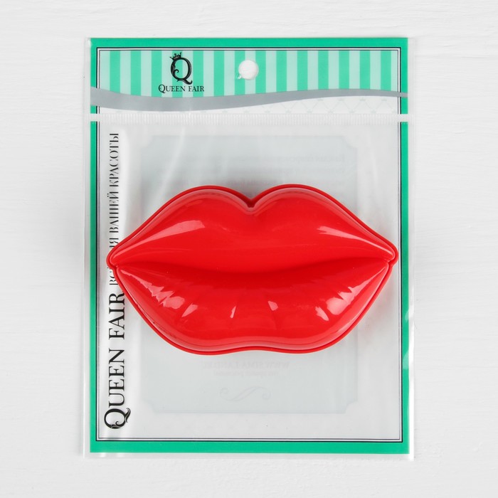 Расчёска массажная, овальная, с зеркалом и крышкой, 11см, цвет МИКС