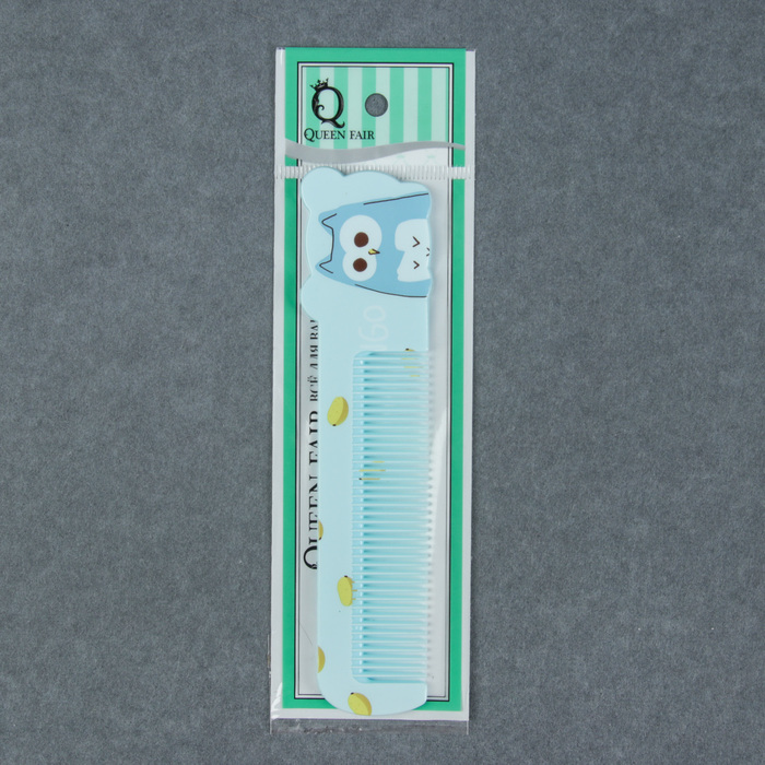 Расчёска с ручкой "Зверята", фигурная, 14см, цвет МИКС