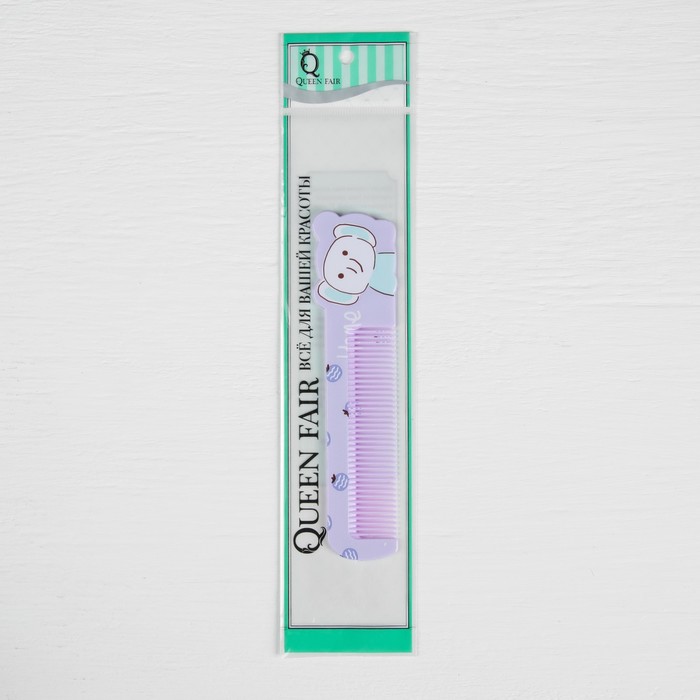 Расчёска с ручкой "Зверята", фигурная, 14см, цвет МИКС