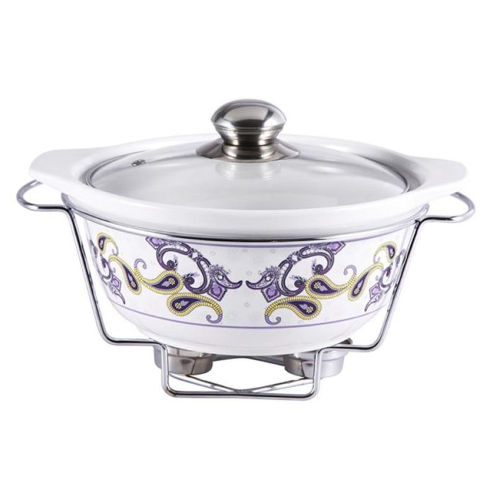 Форма "Мармит", круглая,27.5*25*10 см,2,2 л, керамика Wellberg