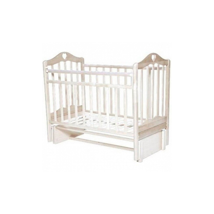 Кровать детская "Каролина №5" маятник продольный, слоновая кость