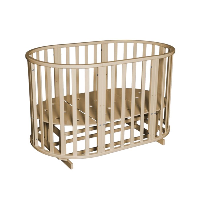 Кровать-трансформер "Северянка №3", 6 в 1, поперечный маятник, круглая/овальная, слон. кость 39777