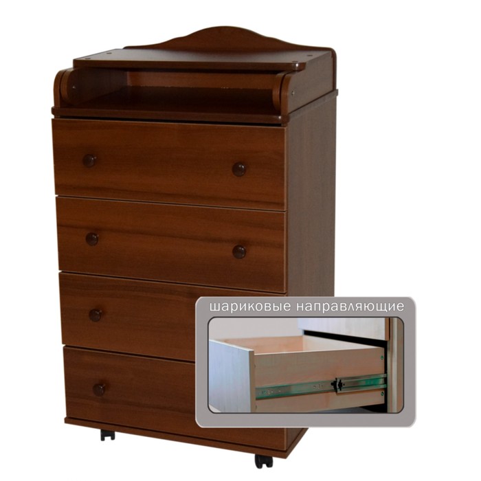 Комод пеленальный "Любаша" 604 ЛДСП, орех