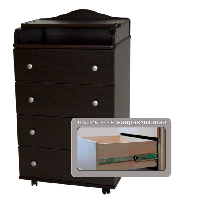 Комод пеленальный "Любаша" 604 ЛДСП, венге