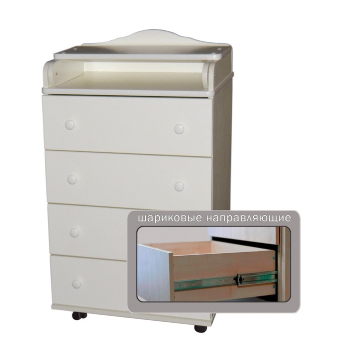 Комод пеленальный "Любаша" 604 ЛДСП, белый