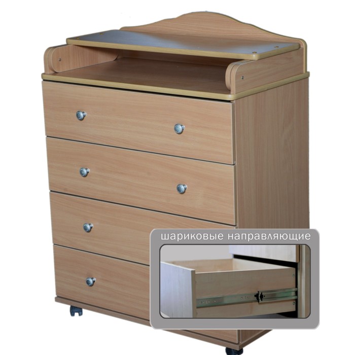 Комод пеленальный "Любаша" 804 ЛДСП, бук