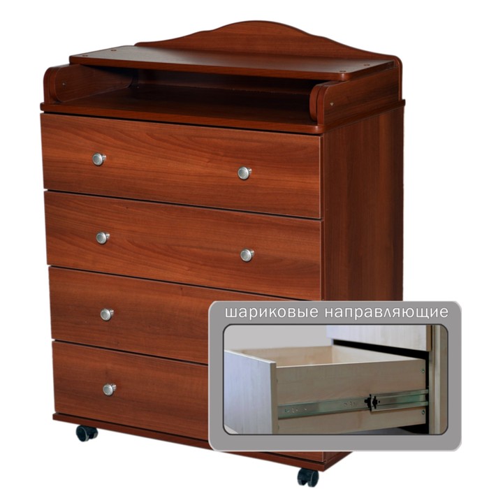 Комод пеленальный "Любаша" 804 ЛДСП, орех