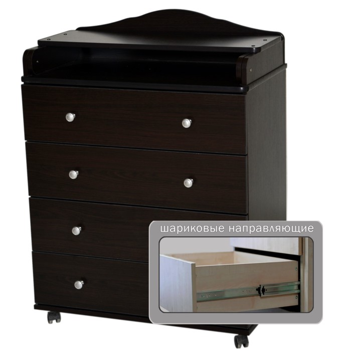 Комод пеленальный "Любаша" 804 ЛДСП, венге