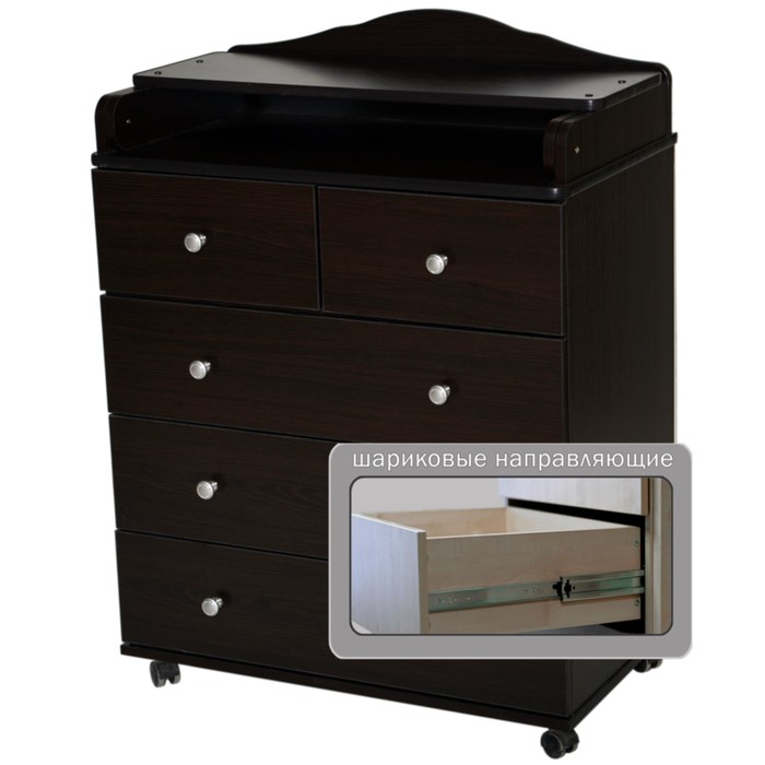 Комод пеленальный "Любаша" 805 ЛДСП, венге