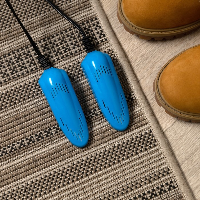 фото Сушилка для обуви luazon lso-08, 11 см, детская, 12 вт, индикатор, синяя luazon home