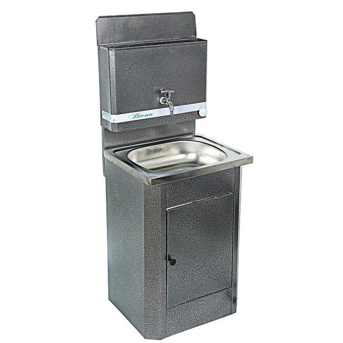 Умывальник "Весна", без электроводонагревателя, нержавеющая мойка, 15 л, серебро Уценка