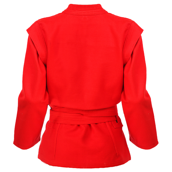 Куртка для САМБО JS-303 Лицензия FIAS, размер 50/175, цвет красный