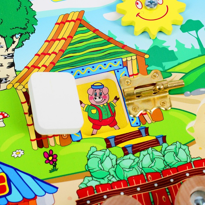 Бизиборд "Три поросёнка"