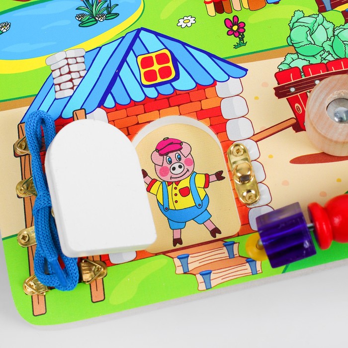 Бизиборд "Три поросёнка"