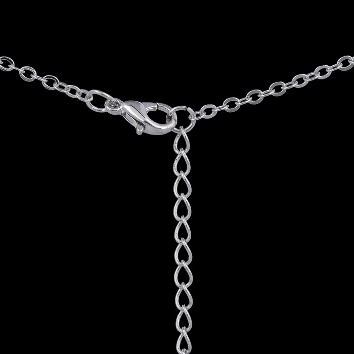 Кулон "Апофеоз", цвет белый в чернёном серебре