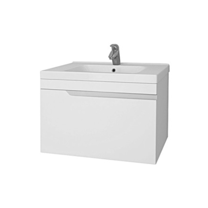 Тумба-комплект Armonia 65, белый лак, с раковиной