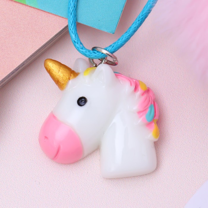 Кулон детский "Выбражулька" единорожка, цветной