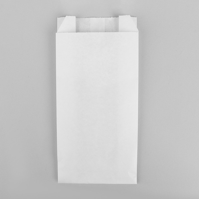 Пакет бумажный фасовочный, белый, V-образное дно 21 х 10 х 5 см