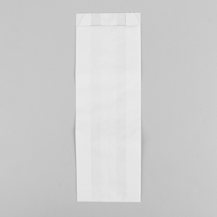 Пакет бумажный фасовочный, белый, V-образное дно 30 х 10 х 5 см