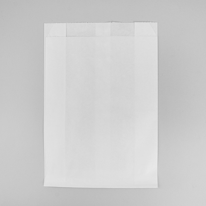 Пакет бумажный фасовочный, белый, V-образное дно 25 х 17 х 7 см