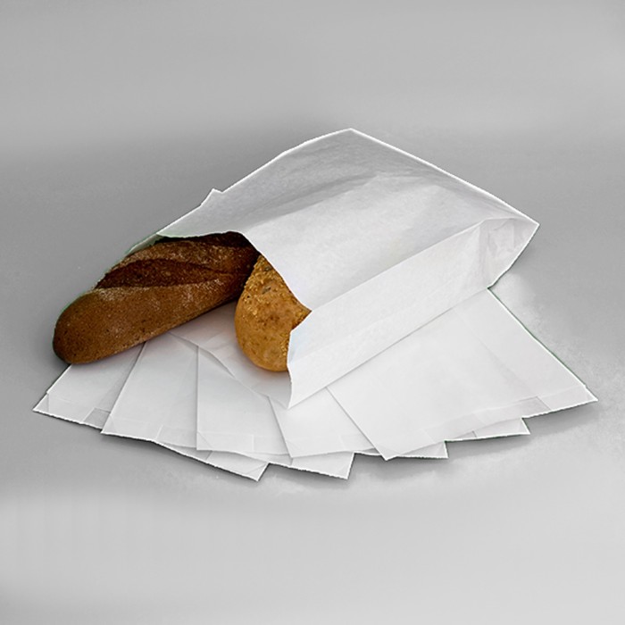 Пакет бумажный фасовочный, белый, V-образное дно 25 х 20 х 9 см